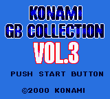 Konami GB Collection Vol.3 Title Screen